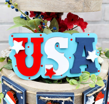 Land of Liberty Tiered Tray Set- wholesale