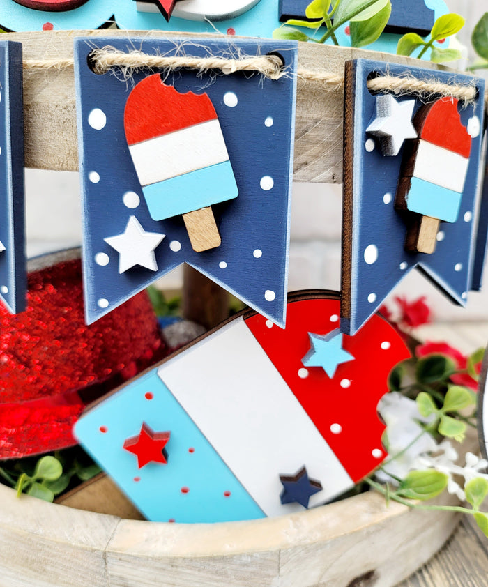 Land of Liberty Tiered Tray Set- wholesale