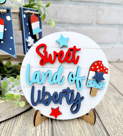 Land of Liberty Tiered Tray Set- wholesale