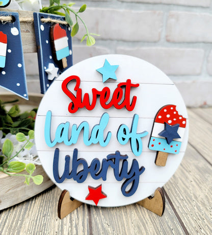 Land of Liberty Tiered Tray Set
