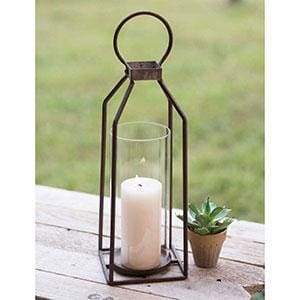 Large Greenville Pillar Candle Lantern - Countryside Home Decor