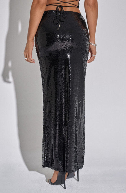 Larisa Maxi Skirt - Black Skirt Babyboo Fashion Premium Exclusive Design