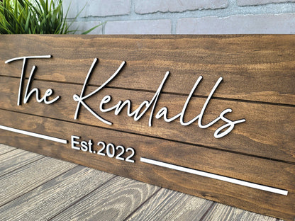 Last Name + Est Date Sign