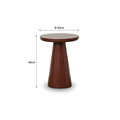 Leandro Side Table - Chocolate Gloss
