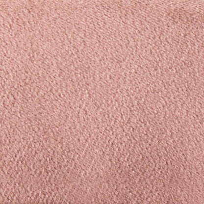 Lennon Upholstered Round Wall Mirror - Dusty Rose