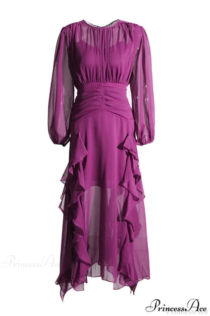 Leonie Ballon Stylish Sleeve Maxi Dress