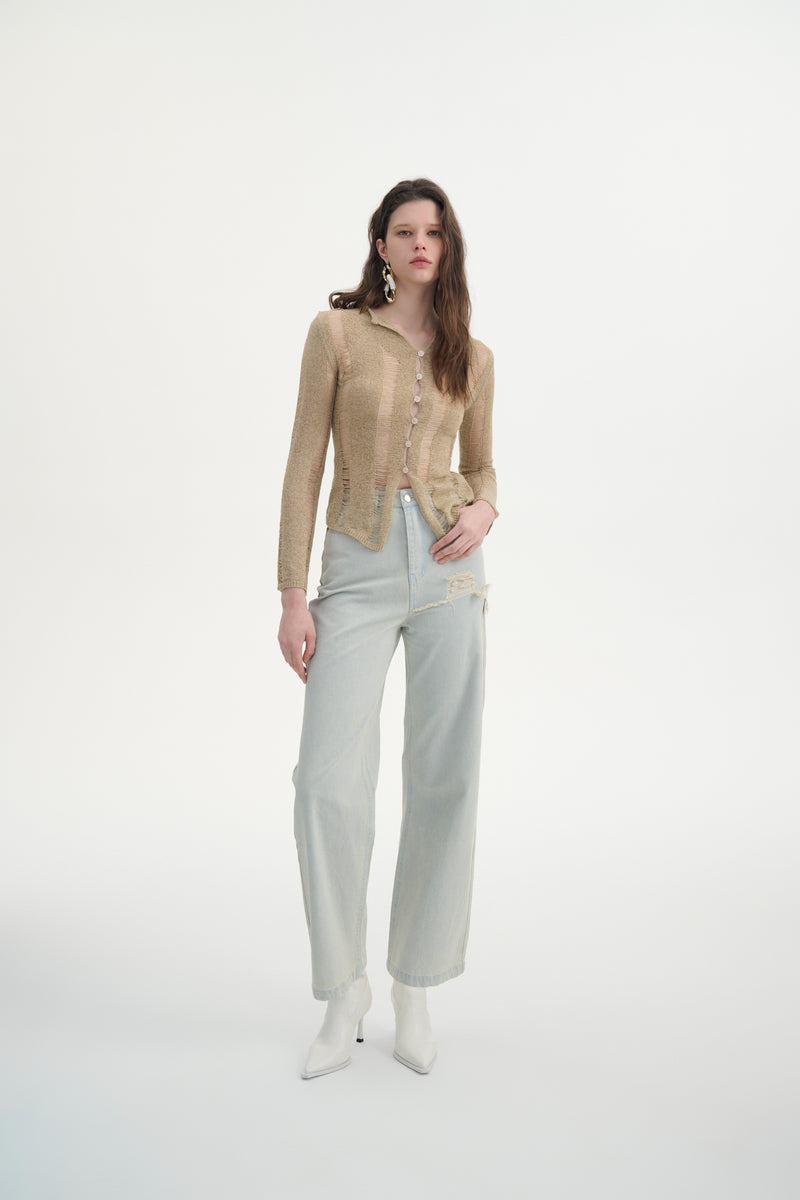 Light wash jeans