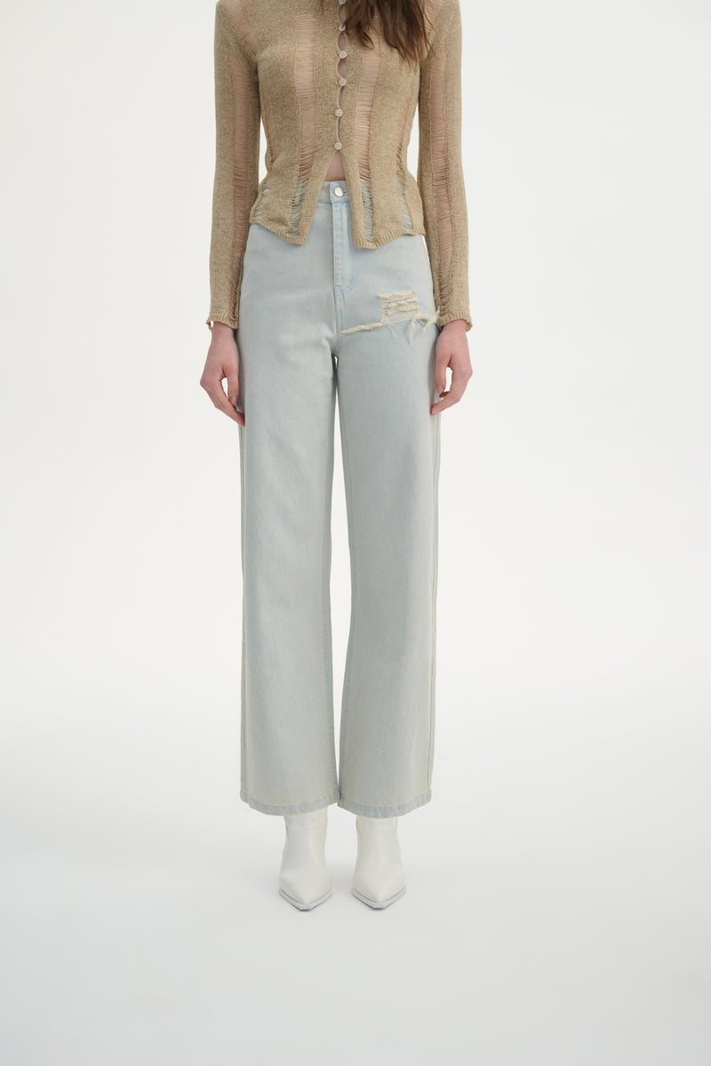 Light wash jeans