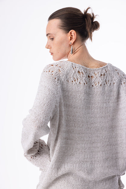 Lightweight openwork sweater