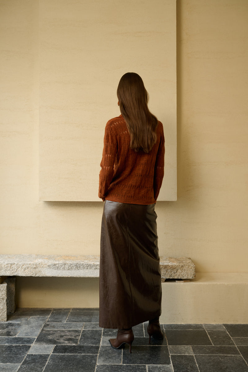 Lightweight pointelle cardigan