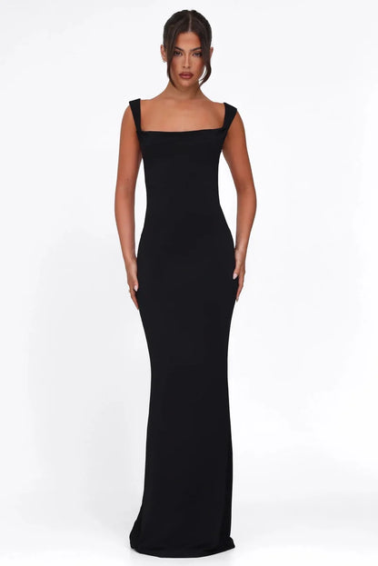 Élise Bow Backless Maxi Dress