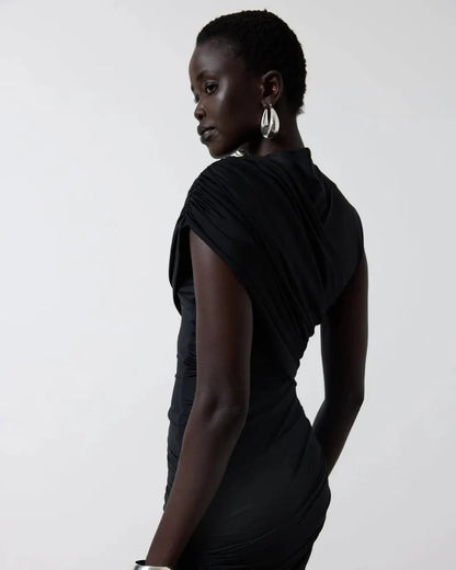 Élise Drape Maxi Dress