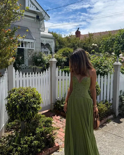Élise Nocturne Backless Maxi Dress