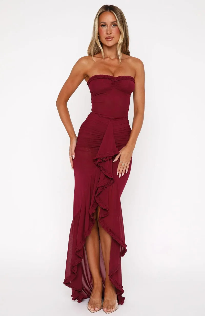 Élise Ruffle Front Dress