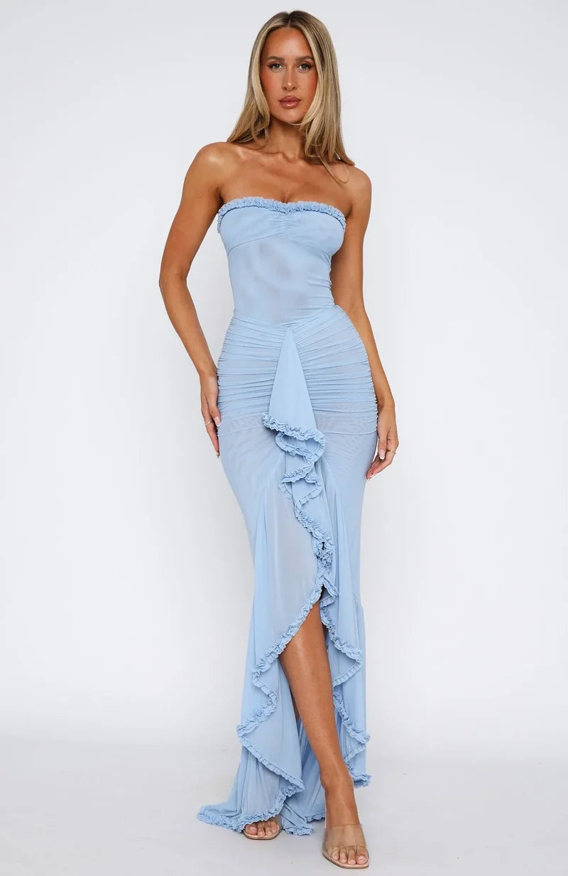 Élise Ruffle Front Dress