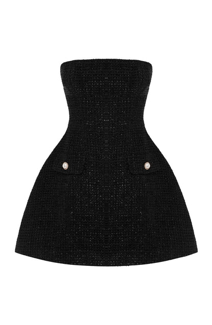 Lottie Mini Dress - Black Dress Babyboo Fashion Premium Exclusive Design