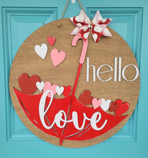 Love Umbrella Door Hanger