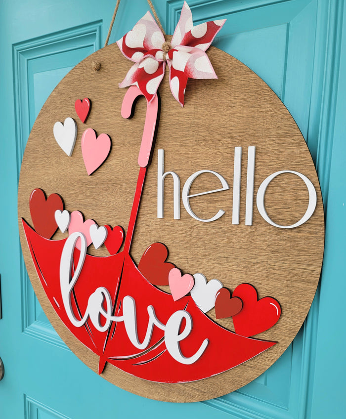 Love Umbrella Door Hanger