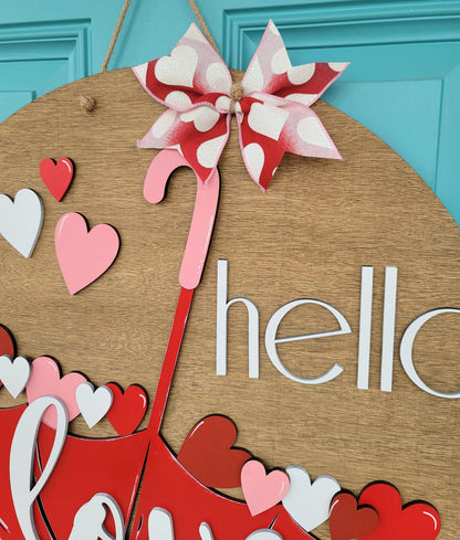 Love Umbrella Door Hanger