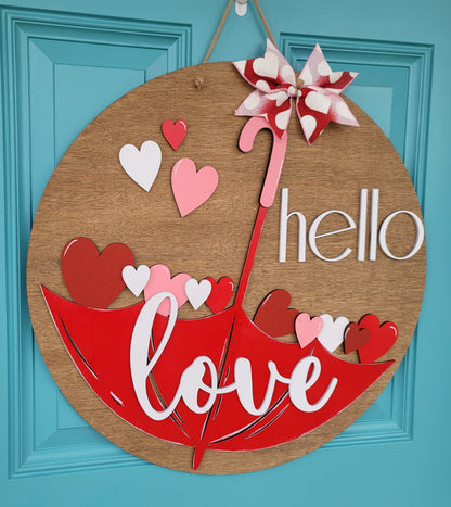 Love Umbrella Door Hanger