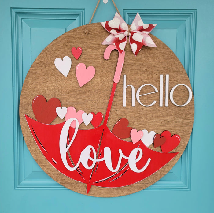 Love Umbrella Door Hanger