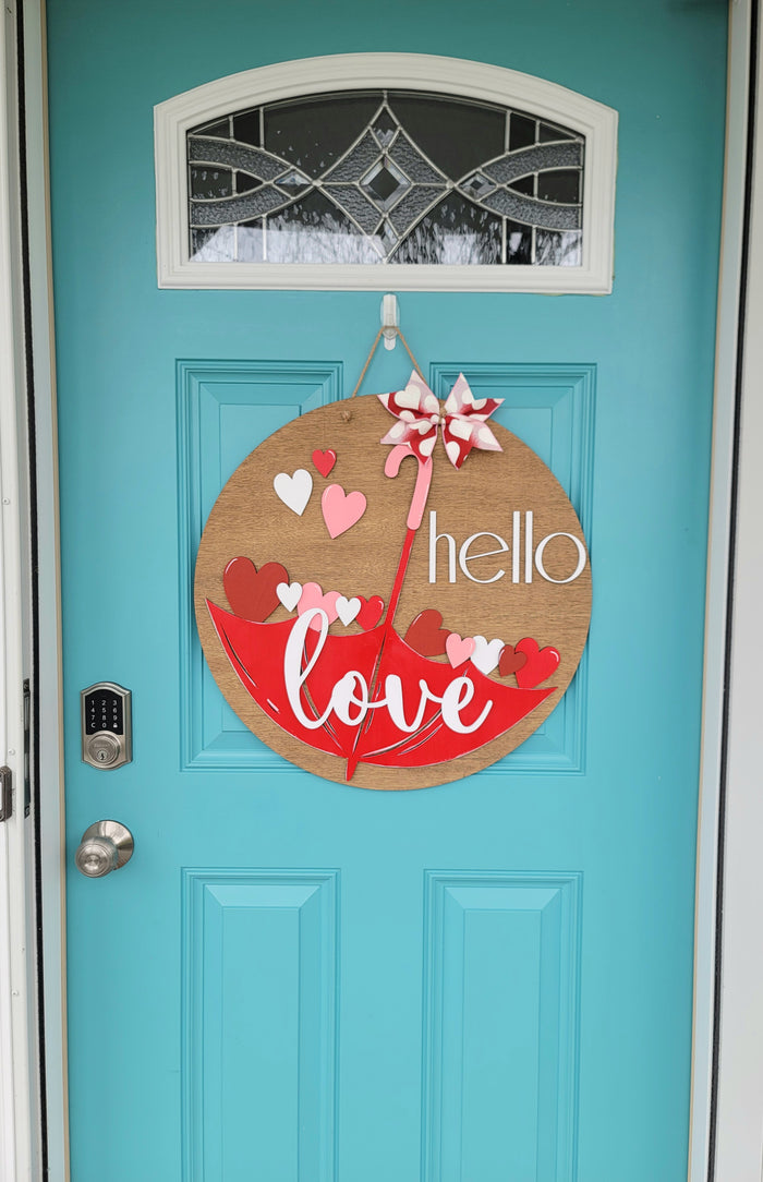 Love Umbrella Door Hanger