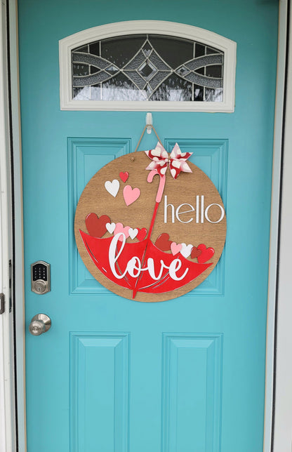 Love Umbrella Door Hanger