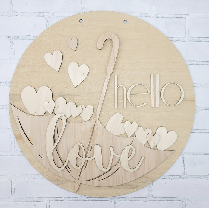 Love Umbrella Door Hanger
