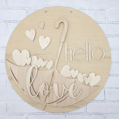 Love Umbrella Door Hanger