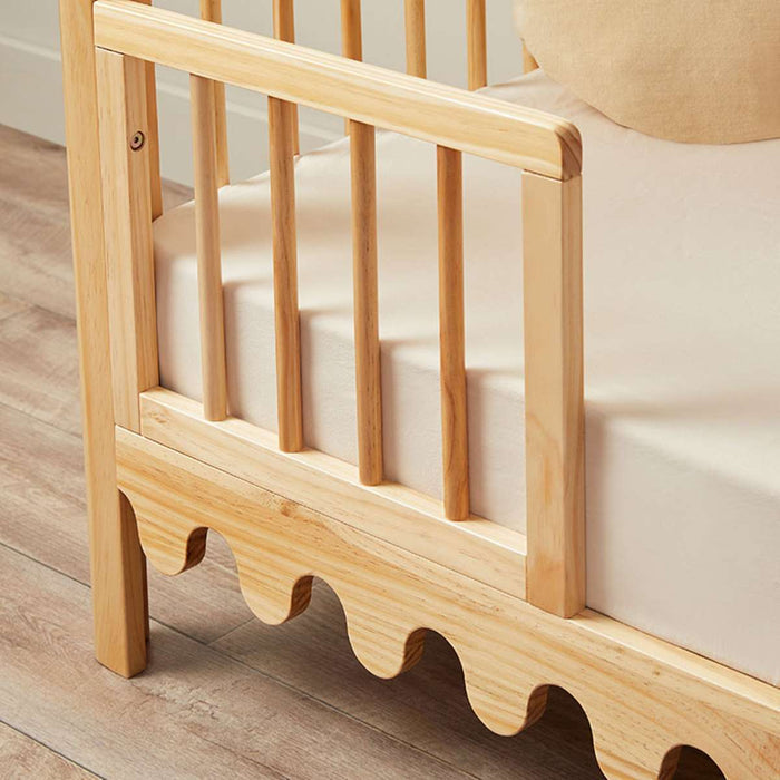 Luan Cot Toddler Half Frames - Natural