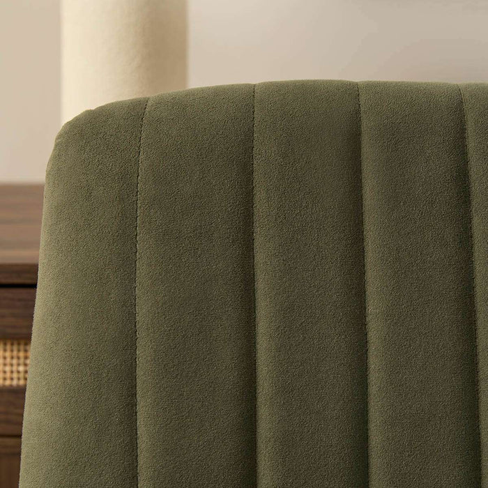 Luca Chrome Office Chair - Green