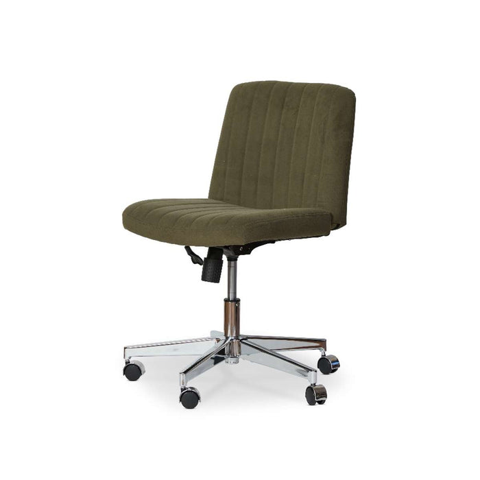 Luca Chrome Office Chair - Green
