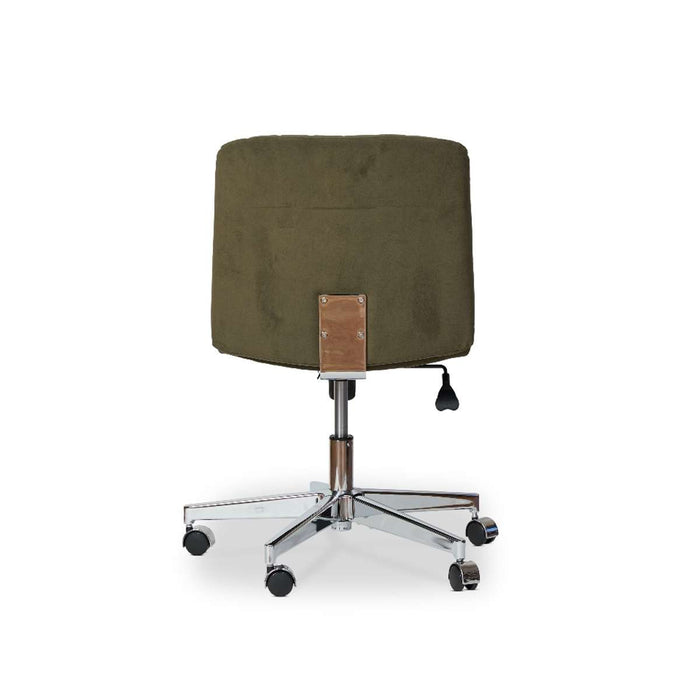 Luca Chrome Office Chair - Green
