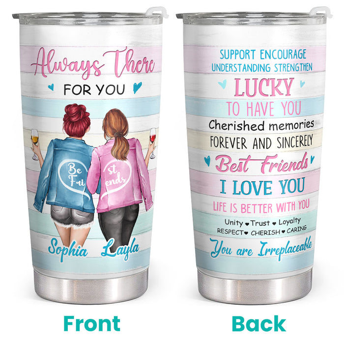 Lucky To Have You - Personalized Custom Tumbler - Christmas Birthday Gift For Best Friend, Bestie, BFF