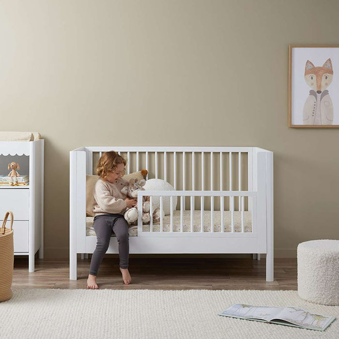 Maisie Cot Toddler Bed Half Frame - White