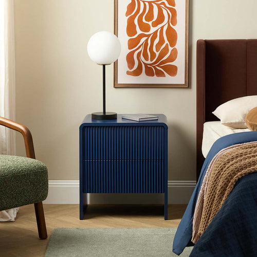 Majorca Bedside Table - Ink
