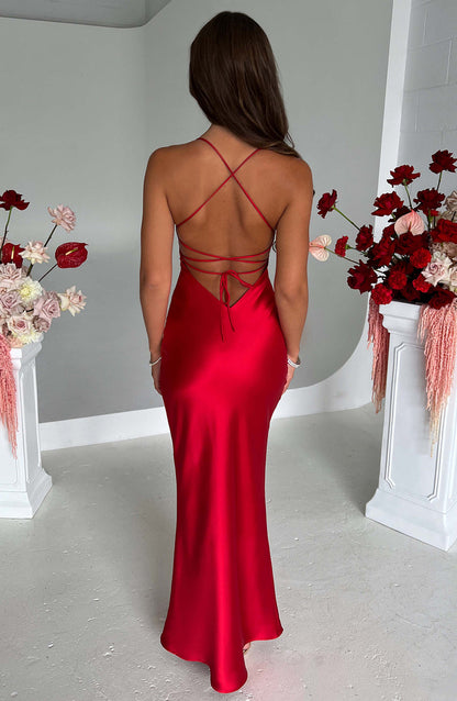 Malika Maxi Dress - Red Dress Babyboo Fashion Premium Exclusive Design