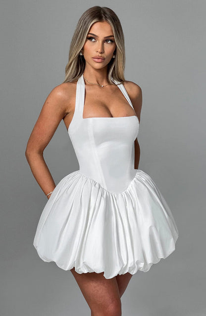 Maricia Mini Dress - Ivory Dress Babyboo Fashion Premium Exclusive Design