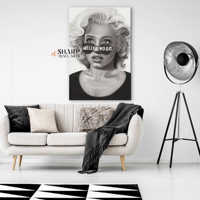 Marilyn Monroe Hollywood Star Wall Art Canvas
