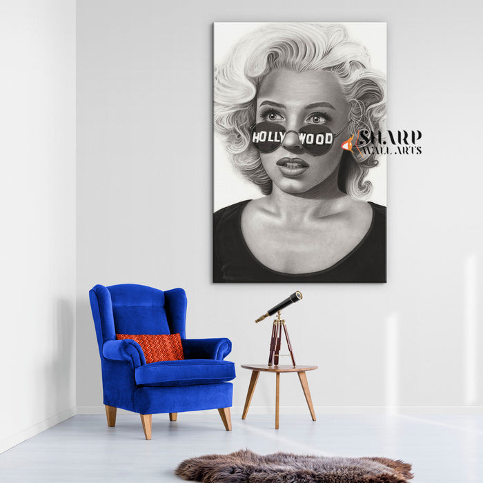 Marilyn Monroe Hollywood Star Wall Art Canvas