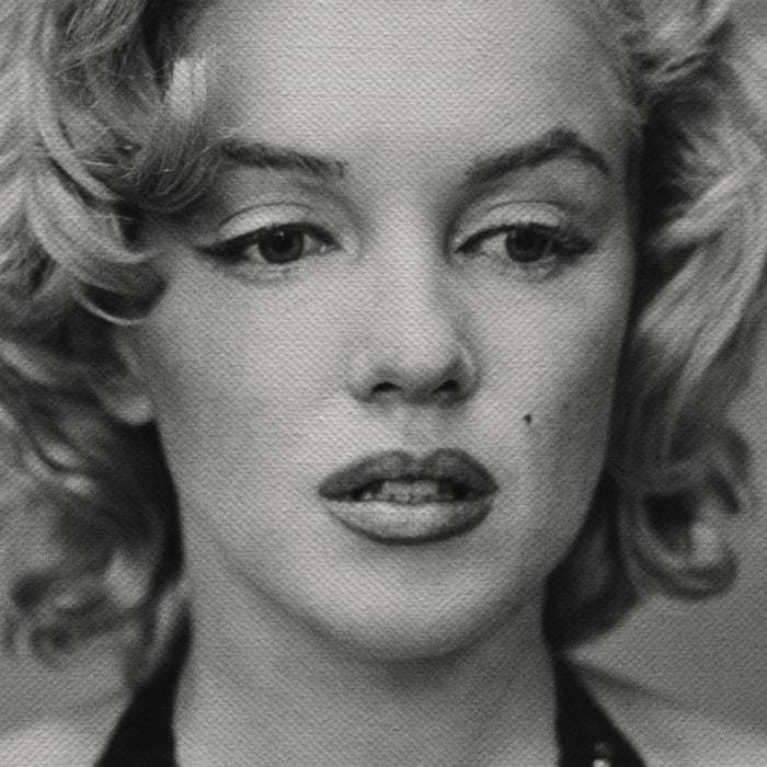 Marilyn Monroe In Black Dress Wall Art Canvas