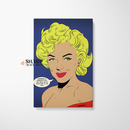 Marilyn Monroe Quote Wall Art Canvas