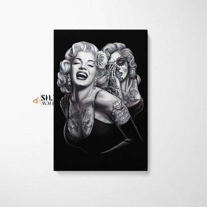 Marilyn Monroe Smile Now Cry Later Canvas Wall Art
