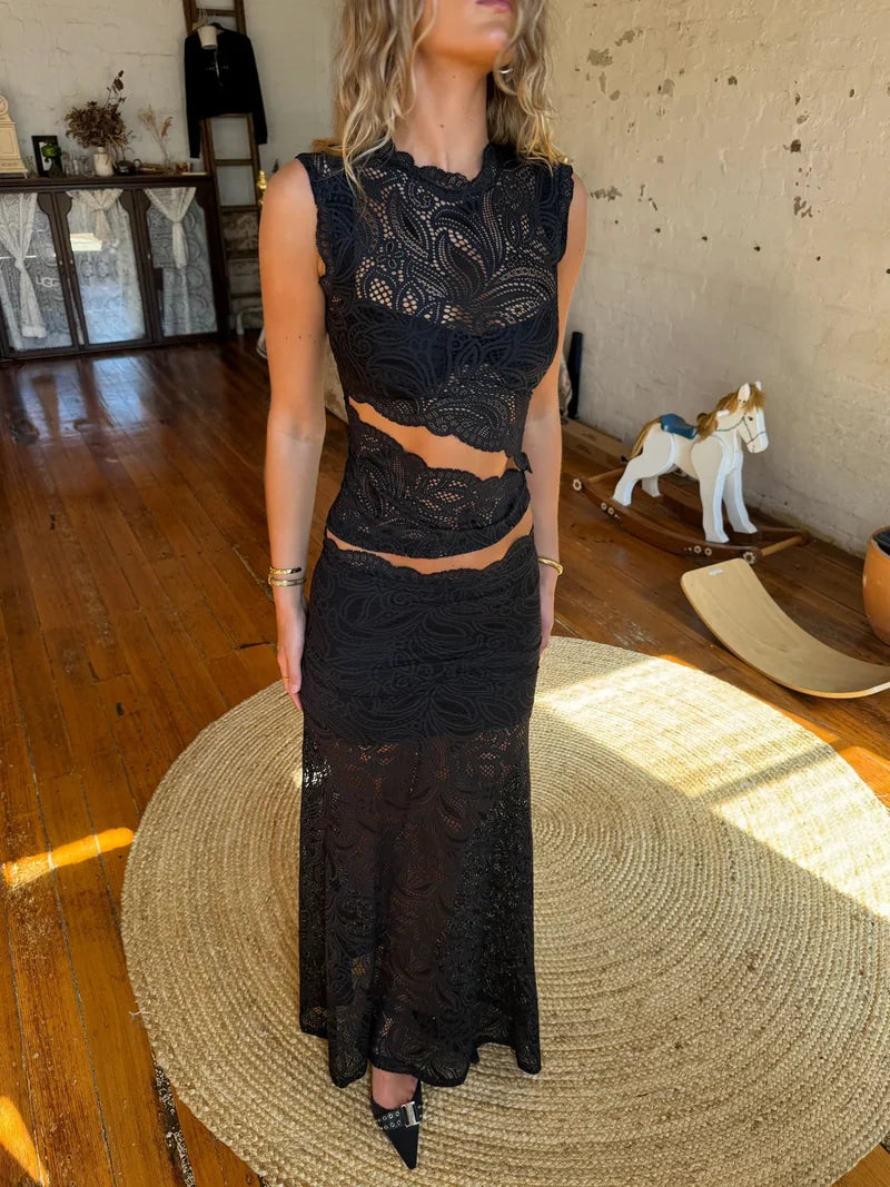 Marlene Lace Two-Piece Set