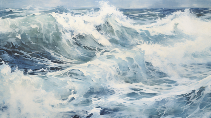 Mesmerizing Close Up Waves