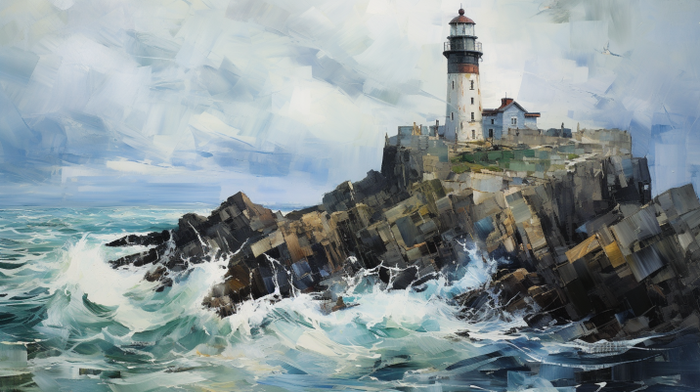 Mesmerizing Lighthouse On A Cliff