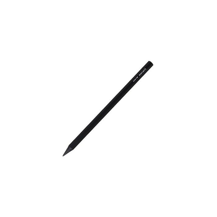 Black pencil on a white background