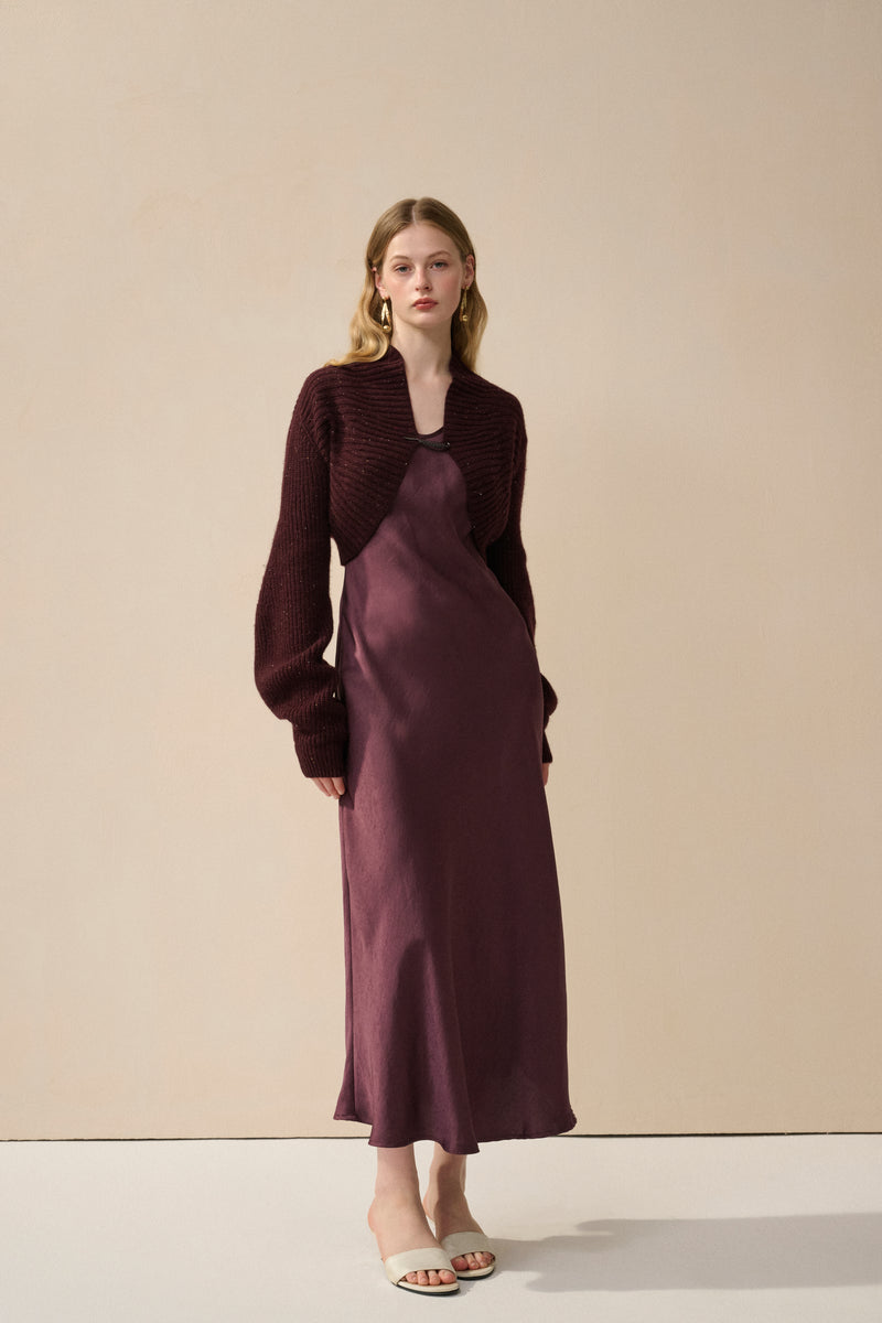 Mid-weight ribbed shrug