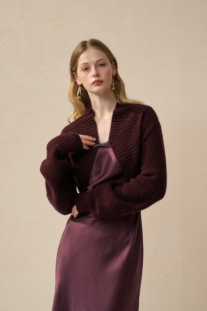 Mid-weight ribbed shrug