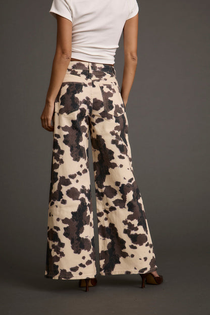 Close-up of the Midland Cowhide Pants showcasing the fabric texture and design details.